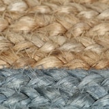 thumbnail of vidaXL Teppich Handgefertigt Jute mit Olivgrünem Rand 150 cm