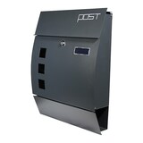 thumbnail of Briefkasten Wandbriefkasten Postkasten Postfach inkl. Zeitungsrolle Anthrazit U3