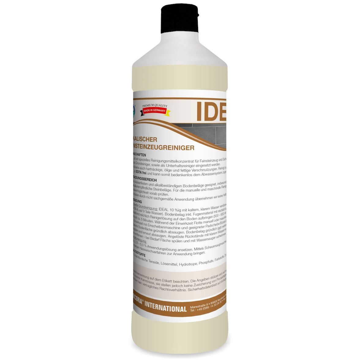 ARCORA Alkalischer Feinsteinzeugreiniger IDEAL, 1 L