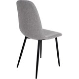 thumbnail of DELUKE® Esszimmerstühle 4er Set MOVI - Hellgrau Stoff, Metall 88x44x51cm Esszimmerstuhl Stuhl Esszimmer Küchenstühle