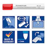 thumbnail of Staedtler rotulador para pizarra blanca lumocolor caja 8uds