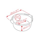 thumbnail of PEUGEOT Keramik Auflaufform APPOLIA 22cm Salbeigrün Soufflé-Schale Spülmaschinenfest