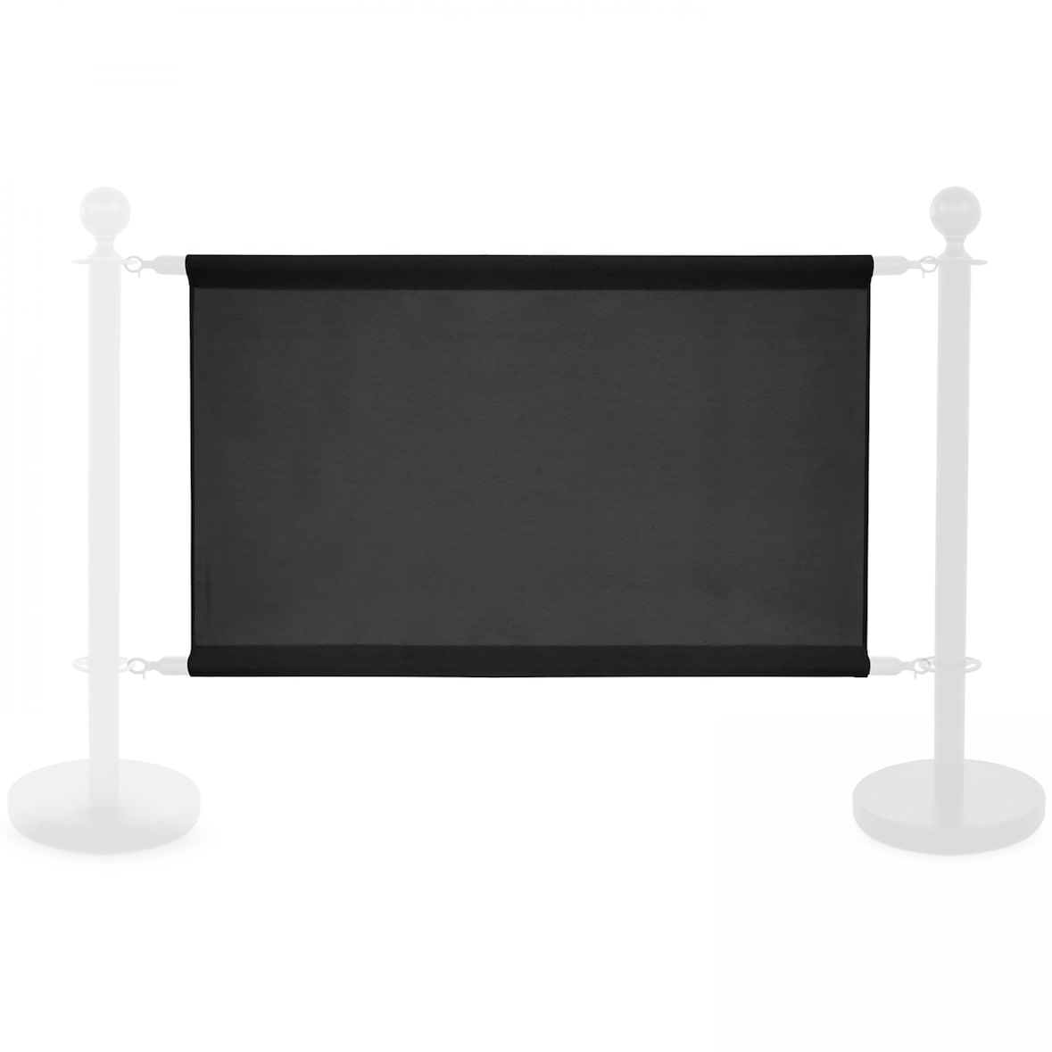 Toile noire pour séparateur de terrasse 100x69cm