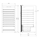 thumbnail of Iarp Frigovetrina per vino Scarlet 298, metallo, 598x690x12900mm, ventilato, nero