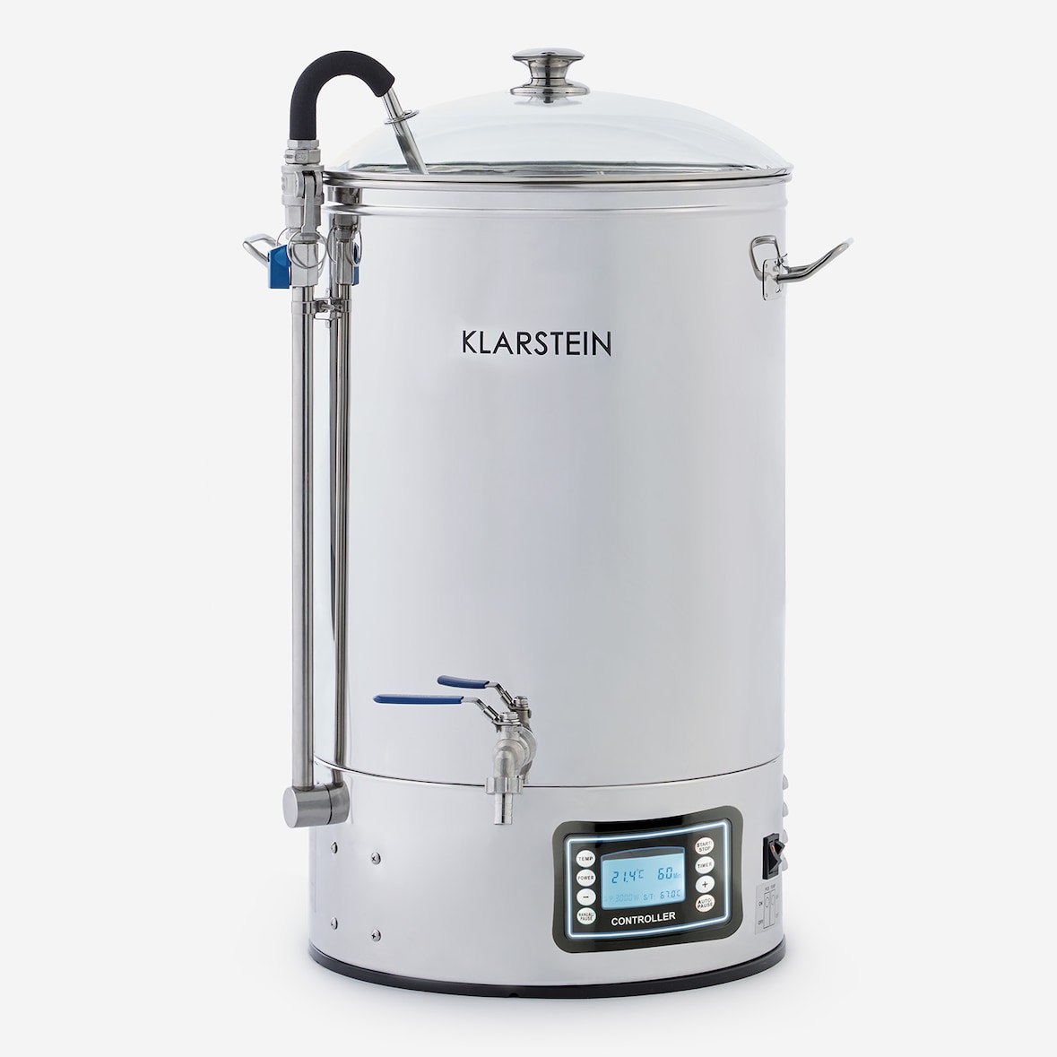 Mundschenk Maischekessel, Bierbrauanlage, 2500 W, 30 l, 9 Programme Silber-Metallic