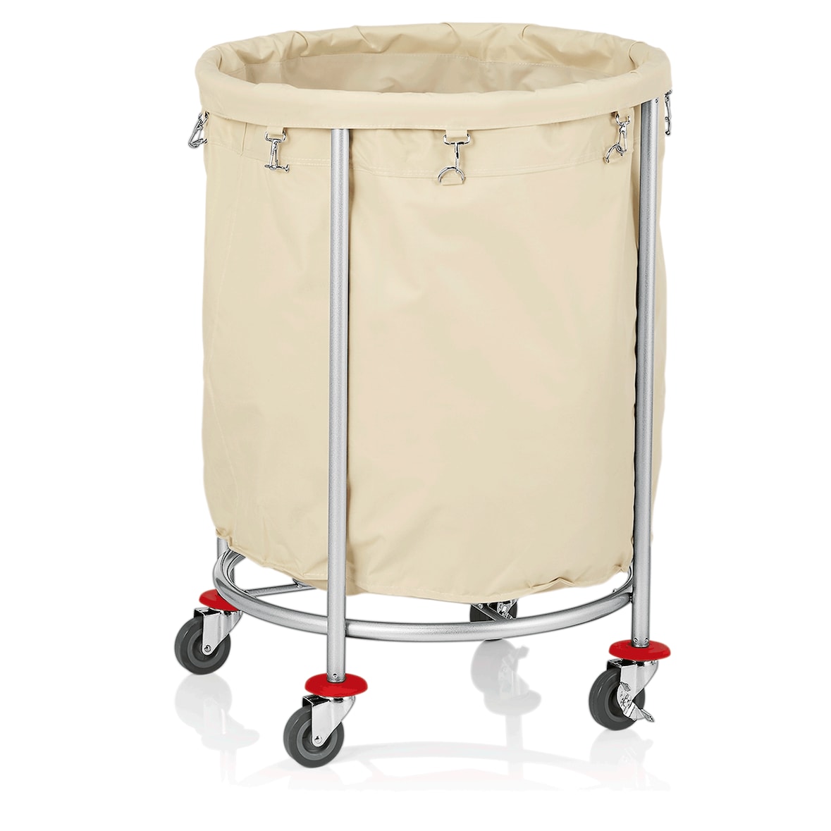 Chariot à linge Ø 60 cm H 80 cm inox époxy nylon - Was Germany