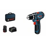 thumbnail of Bosch Akku-Bohrschrauber 12 V Li-Ion 1300 RPM Schwarz, Blau, Rot