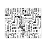 thumbnail of MONOUSO - Papel Anti-Gordura “Paraules” 20x24,5 cm (1.000 Uds)