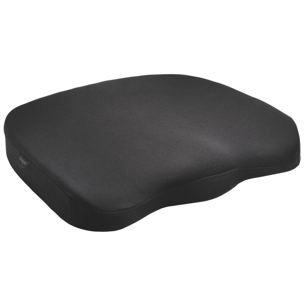 Kensington Cuscino Ergonomico per Sedia da Casa o da Ufficio in Memory Foam, colore nero, K55805WW.