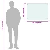 thumbnail of DELUKE® Küchenrückwand Glas - 80x60cm Weiß Wandverklediung Küche Wandschutz Spritzschutz Herdspritzschutz Glasplatte Rückwandküche Küchenwand Design