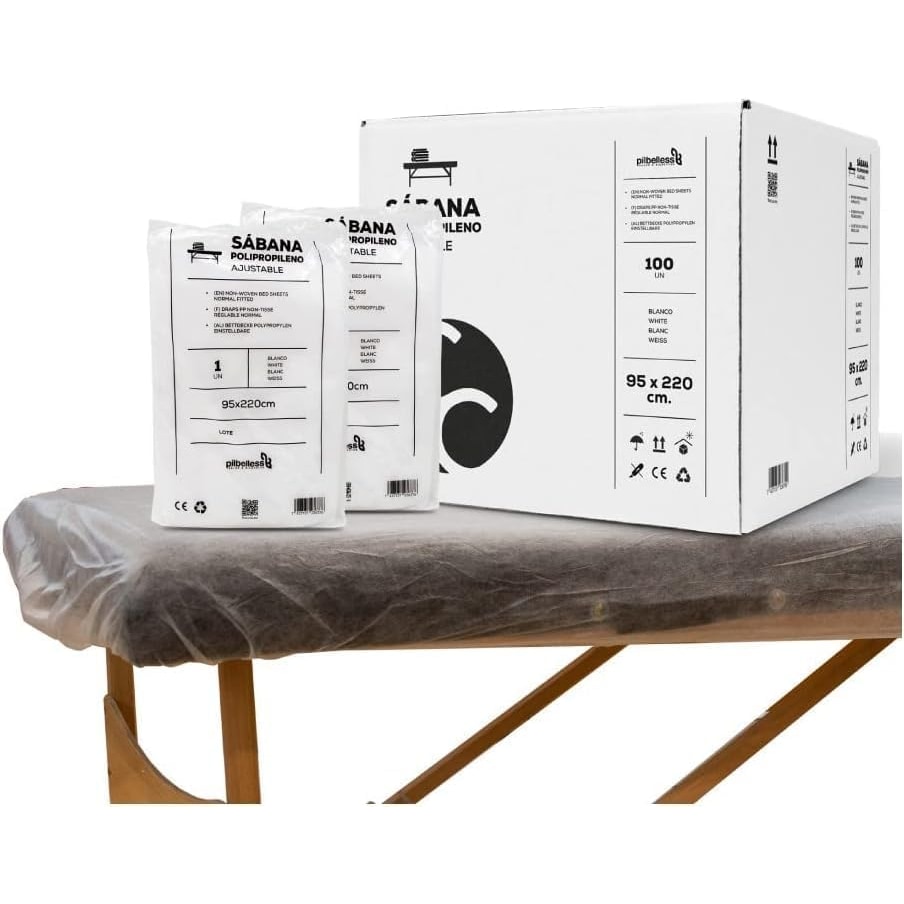 50 Lençóis descartáveis para maca de massagem 95x220 cm | Lençol descartável para maca de massagem