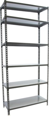 thumbnail of SimonRack Estantería Metálica, 2500x1100x500 mm, 6 Alturas, Bandeja Metal, 200 kg de Punto Flexión, Antracita/Galva - Simonclick