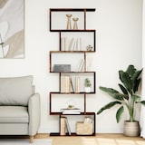 thumbnail of vidaXL Raumteiler-Bücherregal 6 Etagen Räuchereiche 70x24x193 cm