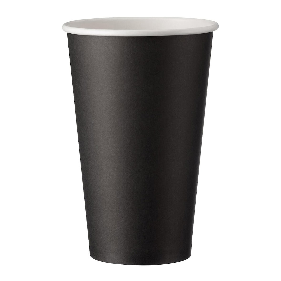 50x Heiß- und Kaltgetränkebecher CoffeeToGo Pappbecher schwarz 400ml 510ml O 90mm