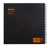 thumbnail of Rhodia 5x Reverse Book Rhodia 21x21cm, mit Doppelspirale, 80 Blatt kariert 80g, abtrennbar - Schwarz 193609C