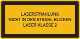 Laserstrahlung, Nicht in den Strahl blicken, Laser Klasse 2