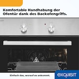 thumbnail of Exquisit Einbaubackofen EBE 555-1.2 U | Energieeffizienzklasse A | 57 l Garraum | Einbaubackofen 60 cm