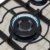 thumbnail of Victoria 5 Gaskochfeld 5-flammig Sabaf-Brenner Glaskeramik Retro-Look Creme