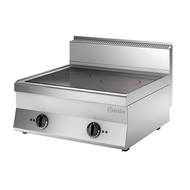 Inductiefornuis B700 | 2 Kookplaten | 2x 5kW | 700x650x295(h)mm