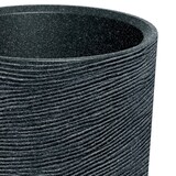 thumbnail of Prosperplast - Blumentopf aus Rotationsgeformtes Polyethylen 20L Ø40x110cm in farbe Granitschwarz - Tubra Round SLIM HIGH ETHICK