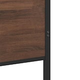 thumbnail of vidaXL Metallbett ohne Matratze Braun Eichen-Optik 120x200 cm