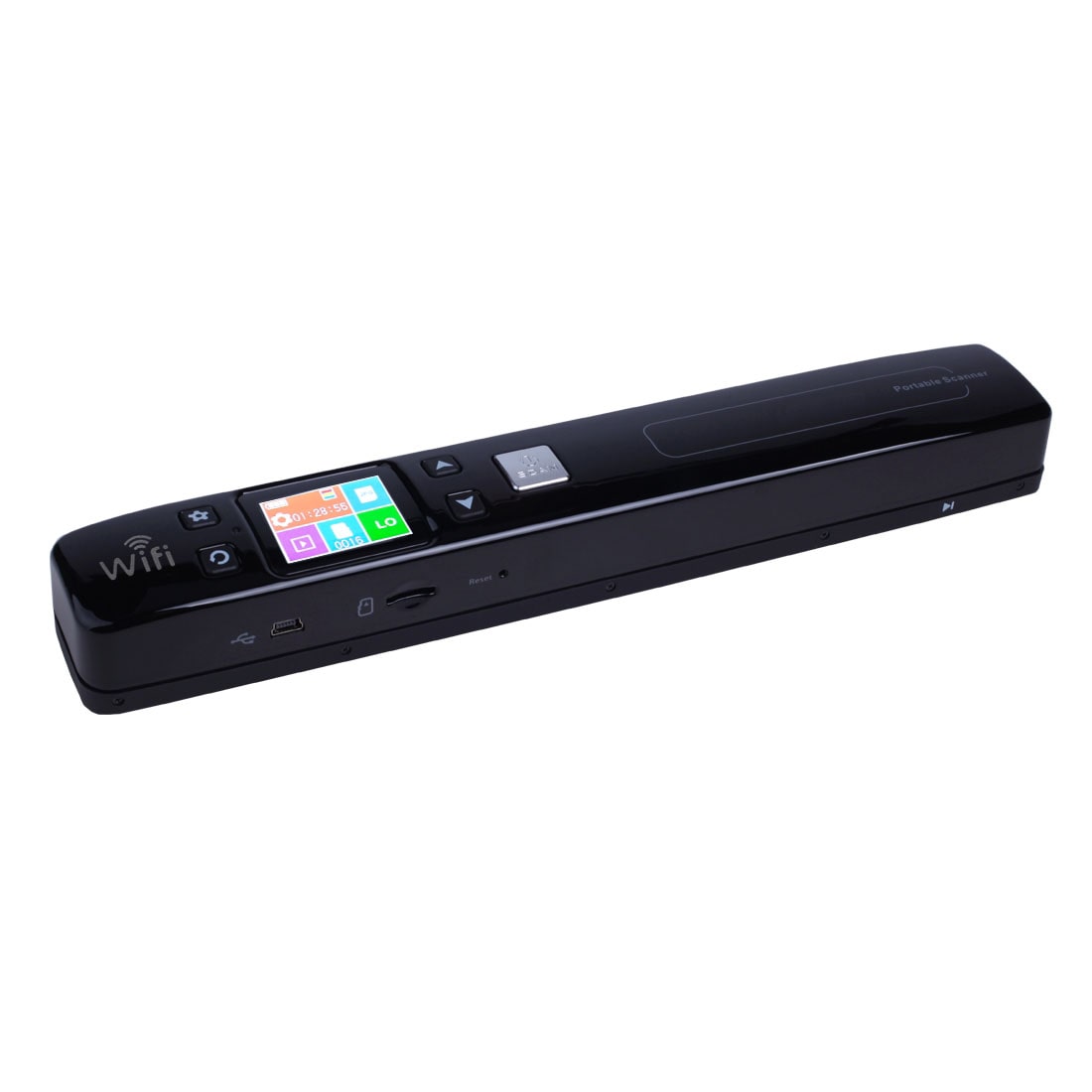 Scanner Portable À Plat Wifi Windows Mac Os Scanneur USB LCD LED Pdf Jpg Noir + SD 16Go YONIS