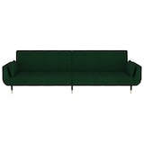 thumbnail of vidaXL Schlafsofa 2-Sitzer mit 2 Kissen Dunkelgrün Samt
