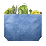 thumbnail of MONOUSO - Vliesstofftasche mit Sechseckiger Sockel Blau 44+10x30cm (5 Stück)