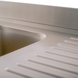 thumbnail of Romux® Évier en Acier Inoxydable avec 2 Cuves et Égouttoir à Droite 1600x700x850 mm Démontable | Évier Industriel | Plonge Inox Professionnelle