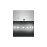thumbnail of Lustre pendente Arabella LED em metal e vidro soprado branco 3547-46-102 Fabas Luce