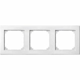 thumbnail of M-SMART Rahmen, 3f, polarweiß, glänzend, Kunststoff, geeignet für Geräteeinbaukanal, geeignet für Unterputz-Installation