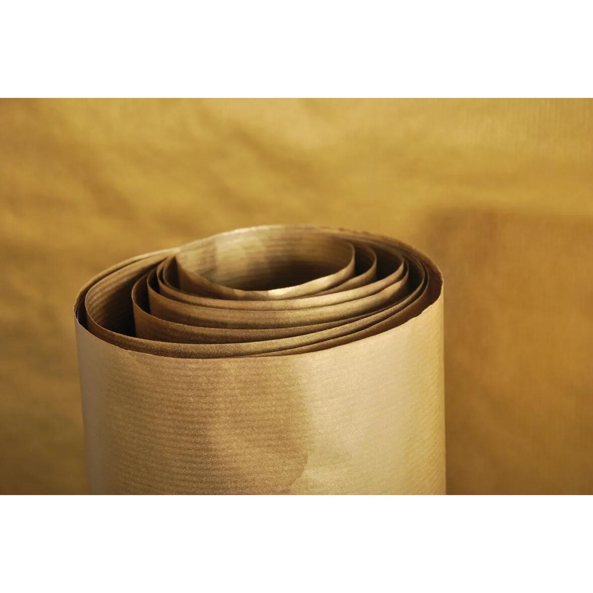 Clairefontaine 10x Farbiges, gerilltes Kraftpapier 60g, Rolle 10x0,70m - Gold 95775C
