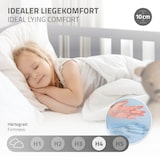thumbnail of ML-Design Kinderbett 70x140 cm Hellgrau mit Matratze, Rausfallschutz, Dach & Lattenrost, Hausbett aus Kiefernholz, Kinderhaus Bodenbett Spielbett