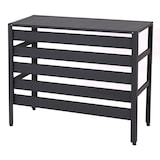 thumbnail of Alu Verkleidung für Klimaanlage/Wärmepumpe HWC-K59, Abdeckung Schutzgitter Pflanzenregal, Metall 73x90x38cm ~ grau