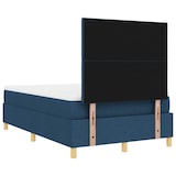 thumbnail of vidaXL Boxspringbett mit Matratze mit Kopfteil Blau 120 x 200 cm Stoff