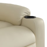 thumbnail of vidaXL Massagesessel mit Aufstehhilfe Creme Kunstleder