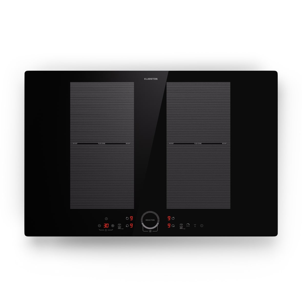 Delicatessa 77 Flex Einbaukochfeld Induktion 4 Zonen 7000W Glaskeramik Schwarz