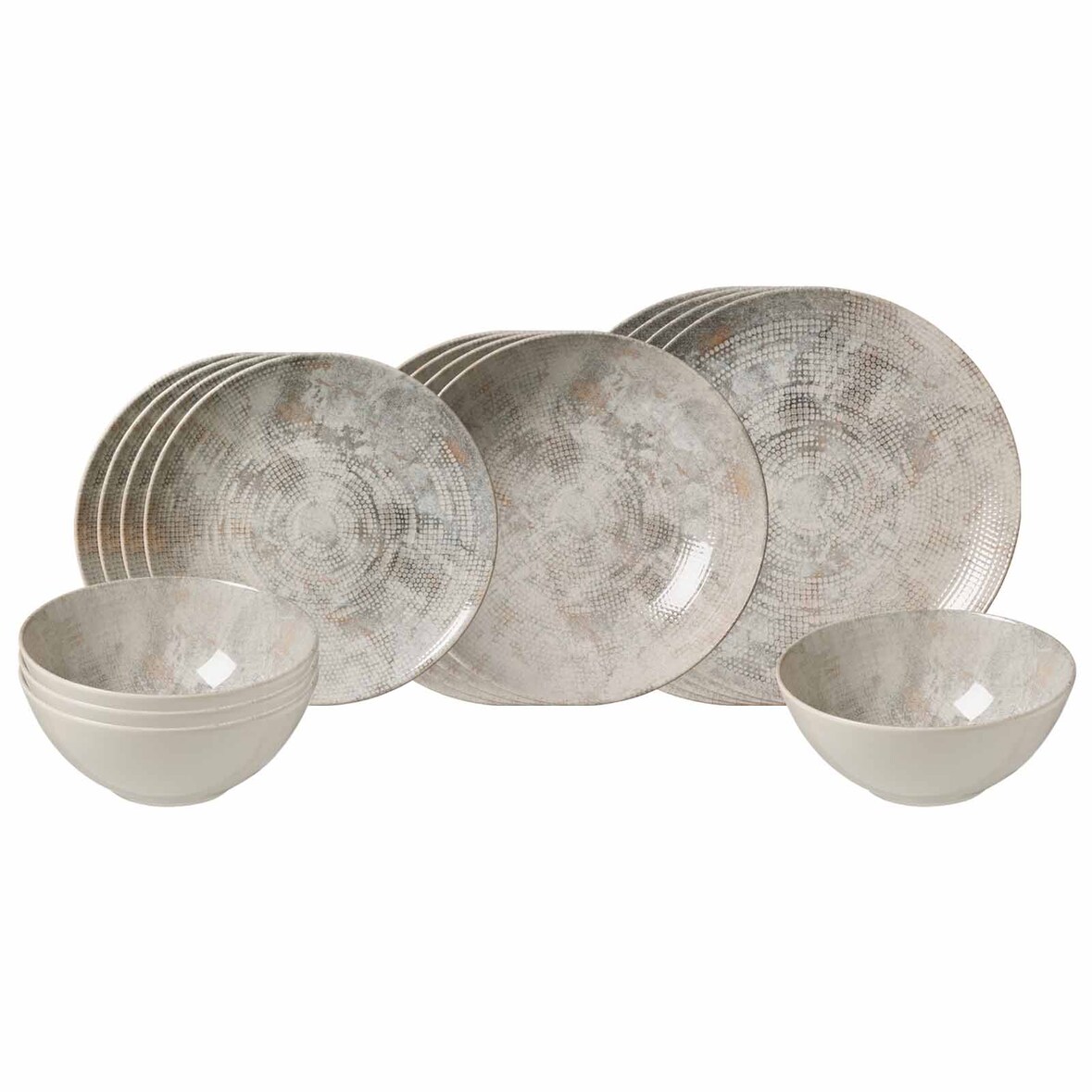 Ritzenhoff & Breker Cecina Einsteiger-Set 16-teilig gemustert - Perle