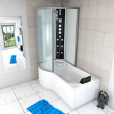 thumbnail of Kombination Badewanne Dusche K50-R03 Duschtempel 100x170 cm