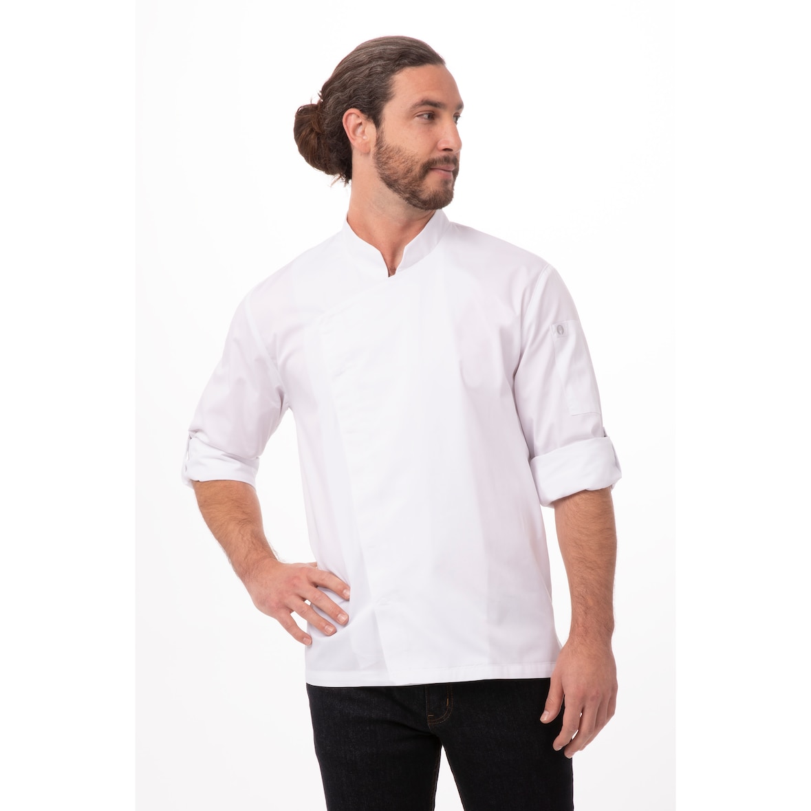 Chef Works® Kochjacke LANSING, Druckverschluss, Cool Vent, lite, Weiß, Größe  XS