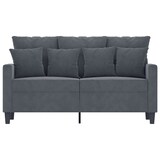 thumbnail of vidaXL 2-Sitzer-Sofa Dunkelgrau 120 cm Samt