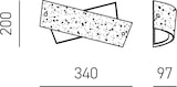 thumbnail of Gea Luce -  Camilla - Goldwandleuchte 2XE14 max 2X28W IP20 - LED-Wandleuchte im modernen Design 34x20cm