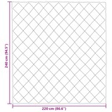 thumbnail of vidaXL Sommerdecke Hellgrau und Anthrazit 220 x 240 cm Mikrofaser