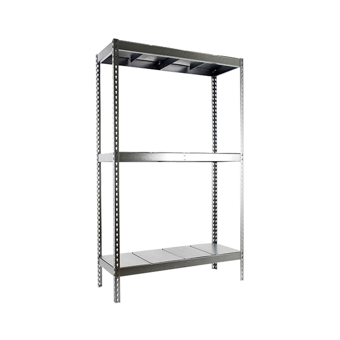 SimonRack Rayonnage industriel, 1500x1200x600 mm, 600 kg au point de flexion, 3 étagères métalliques, rayonnage garage, Galvanisé- Simonforte