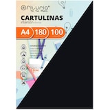 thumbnail of Pack 100 Negro, Cartulina A4 180g, Colores para Manualidades, Diseños Creativos y Proyectos de Arte · Ofituria