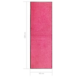 thumbnail of vidaXL Deurmat wasbaar 60x180 cm roze
