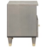 thumbnail of vidaXL Nachttisch 2 pcs Grau 40 x 33 x 46 cm massives Mangoholz
