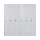 thumbnail of Schließfach Boston T829, Spind Wertfachschrank Schließfachschrank, Metall 6 Fächer ~ grau