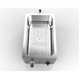 thumbnail of METRO Professional Cozedor de massa elétrico GNC1025, aço inoxidável, 35,4 x 63,3 x 44,6 cm, 25L, 3200 W, 3 cestos, prateado