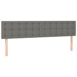 thumbnail of vidaXL Boxspringbett mit Matratze & LED Dunkelgrau 160x200 cm Stoff